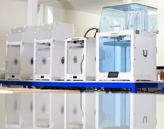 3D printers at Owen Mumford's test lab. 